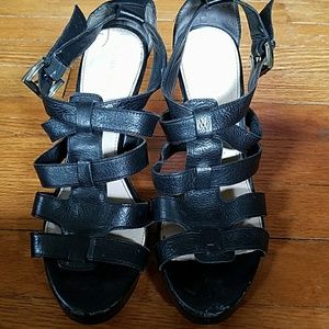 Nine West Edgy gladiator heels, size 7m